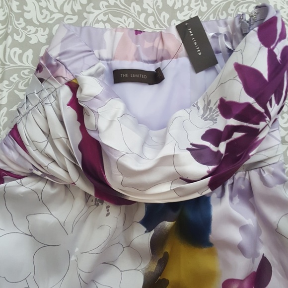 New The Limited Strapless Floral Watercolor Dress NWT - Picture 2 of 3